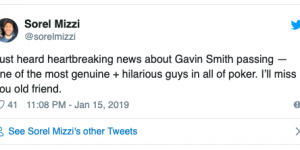 【扑克反水】扑克冠军Gavin Smith突然离世，年仅50岁